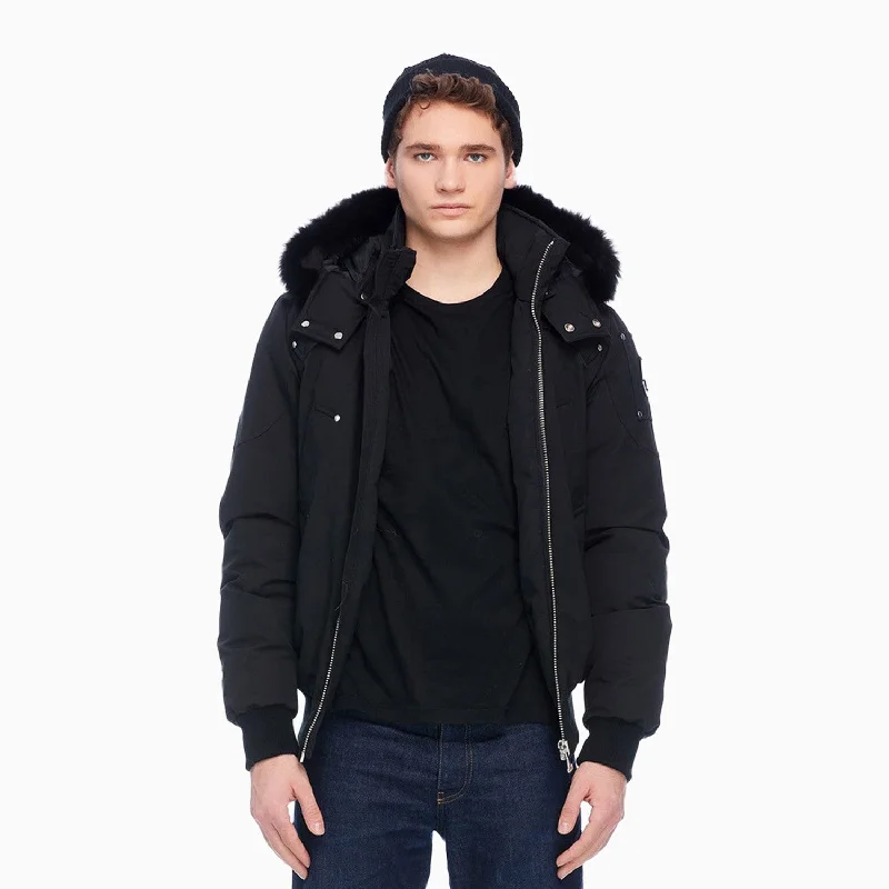 men's winter jackets with faux fur-Men's Ballistic Hooded Full Zip Bomber Jacket