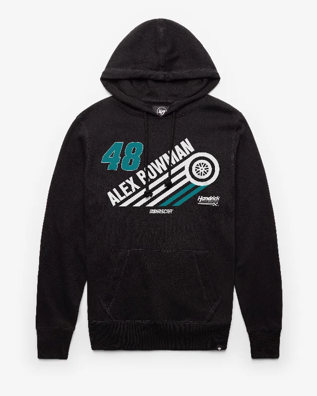 mens hoodie for comfortable wear-ALEX BOWMAN HENDRICK MOTORSPORTS INCLINE '47 HEADLINE HOOD