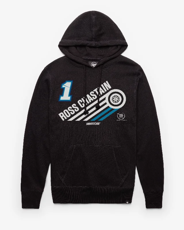 mens hoodie with oversized sleeves-ROSS CHASTAIN TRACKHOUSE RACING INCLINE '47 HEADLINE HOOD