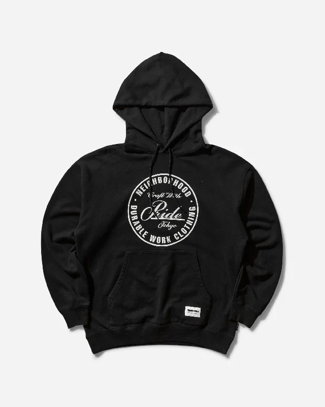 mens hoodie for city life-Men's Classic Sweat Hoodie Black