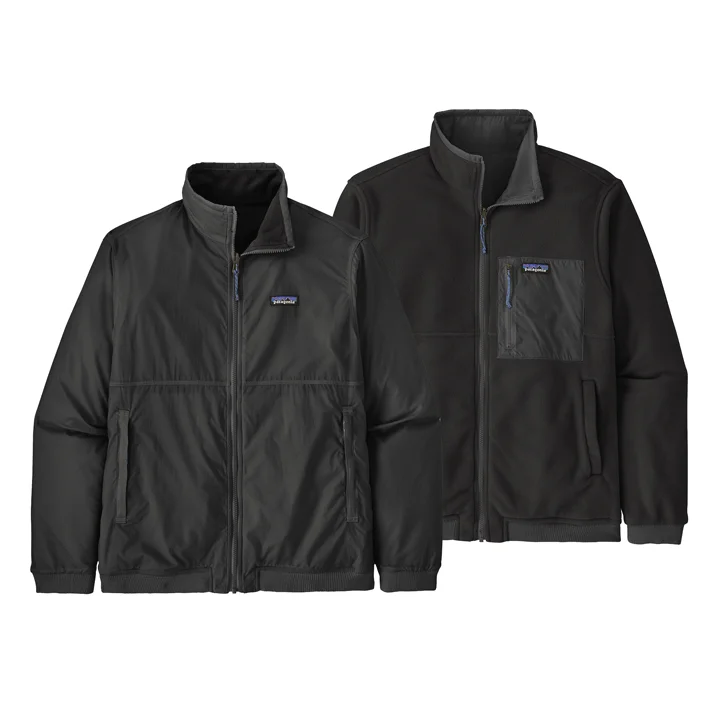 men's jackets for skiing and snowboarding-Patagonia Reversible Shelled Microdini Jacket Mens