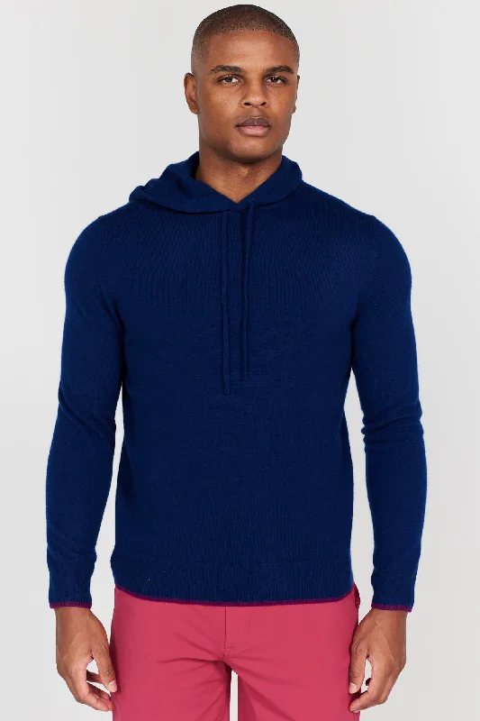 mens hoodie for walking comfort-Quincy Hoodie in Navy