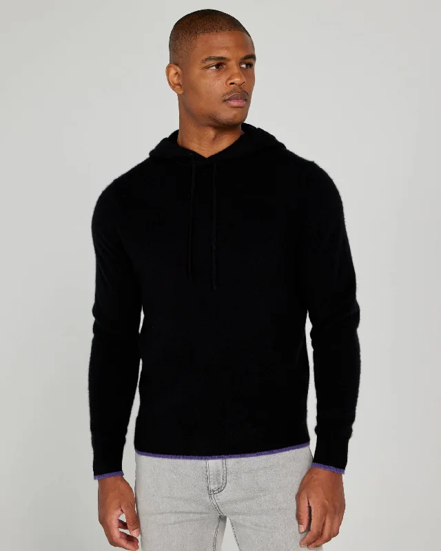 mens hoodie with sleek silhouette-Quincy Hoodie in Tuxedo