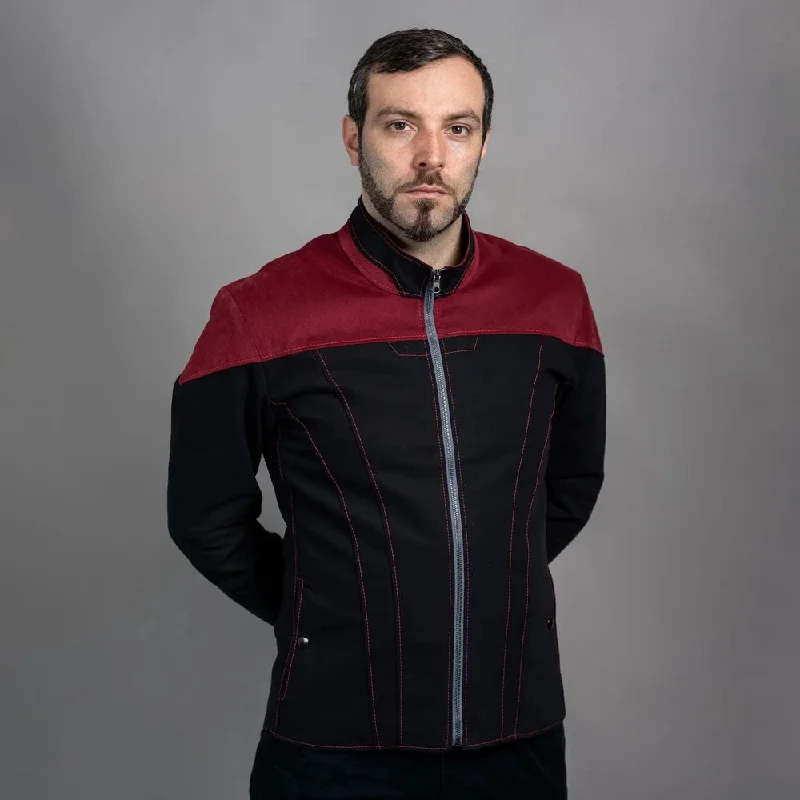 men's jackets with elastic waistbands-Star Trek: Voyager Starfleet 2369 Men's Jacket