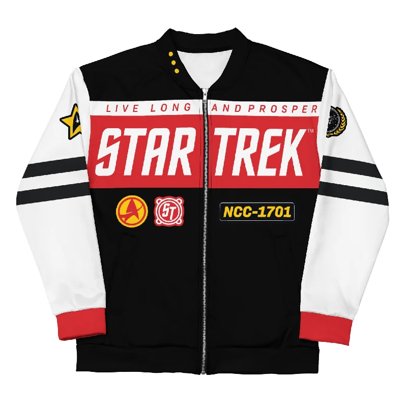 men's comfortable insulated jackets-Star Trek: The Original Series To Boldly Go Unisex Bomber Jacket