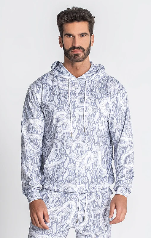 mens hoodie for outdoor fashionistas-White Sakura Hoodie