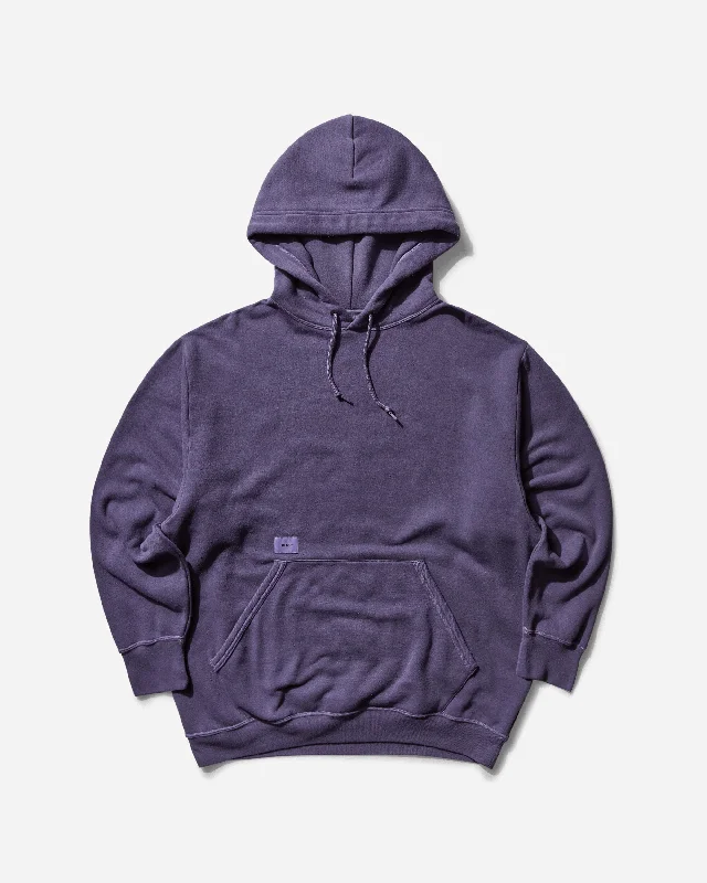 mens hoodie with sleek hood design-Men's Sign 01 Hoodie Purple