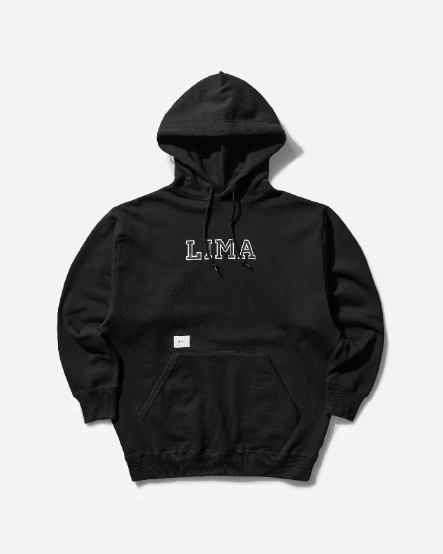 mens hoodie for off-duty days-Men's Academy Hoodie Black