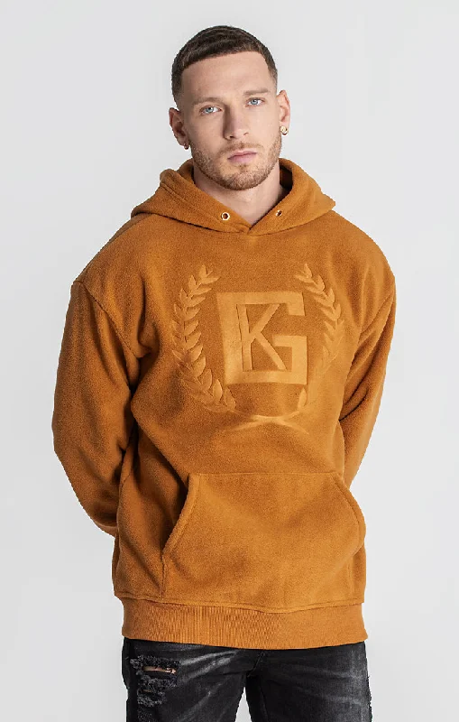 mens hoodie for weekend relaxation-Yellow Unity Sherpa Hoodie