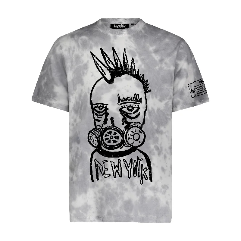 Men’s short-sleeve heritage tops-GAS MASK TEE GREY