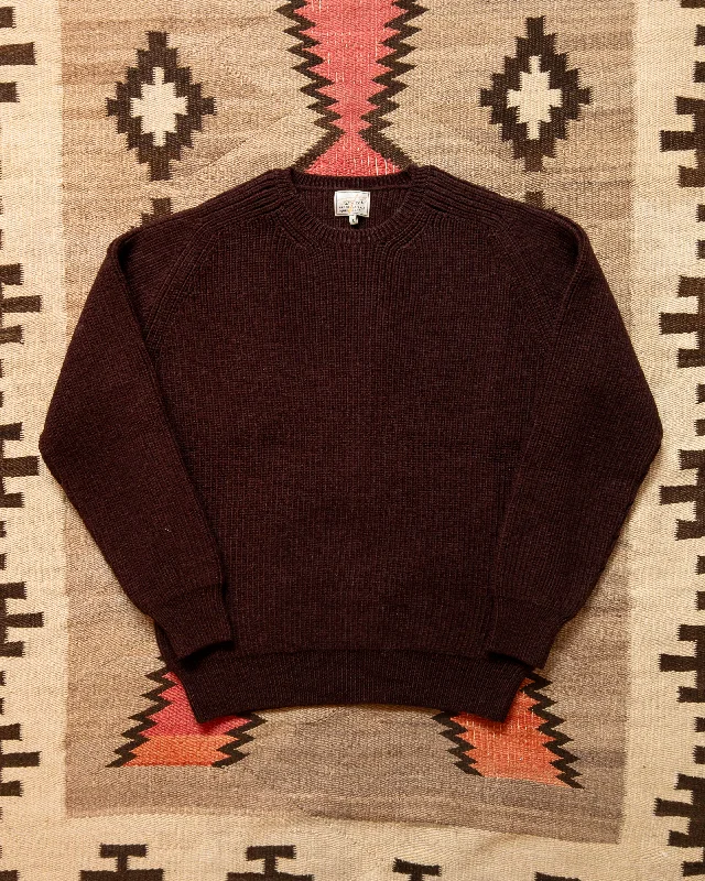 Men's mod sweater-Highland Shakerknit Sweater - Brown