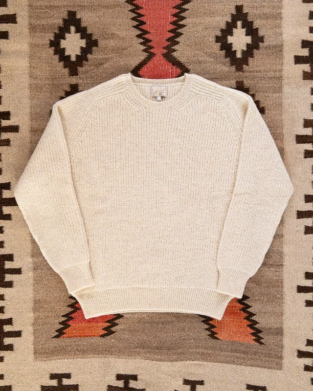 Men's jute sweater-Highland Shakerknit Sweater - Cream