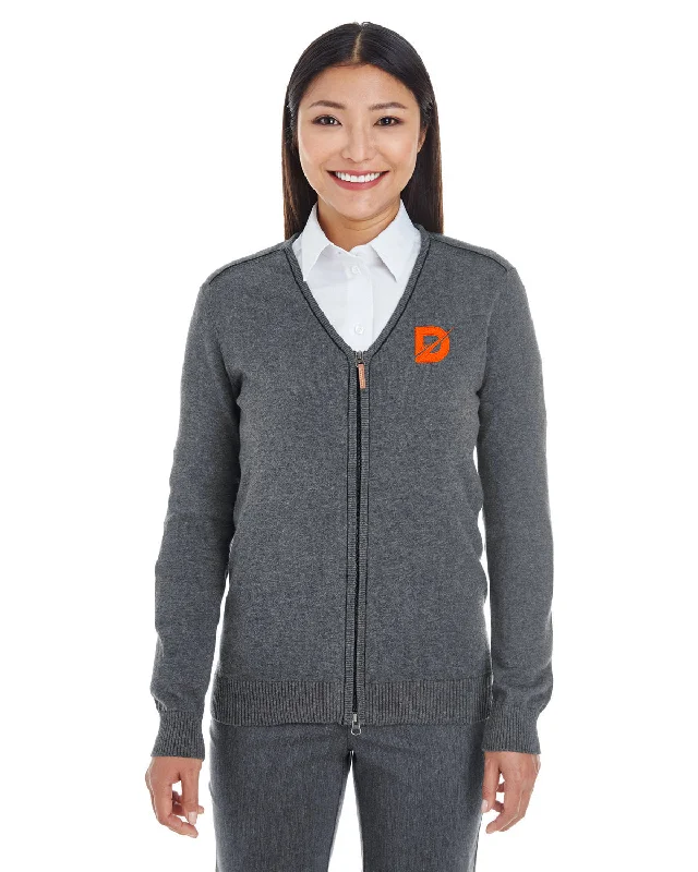 Men's trad sweater-Devon & Jones Manchester Ladies Full-Zip Sweater