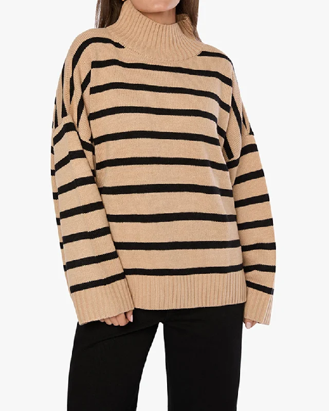 Men's relic sweater-Oversized Funnel Neck Sweater