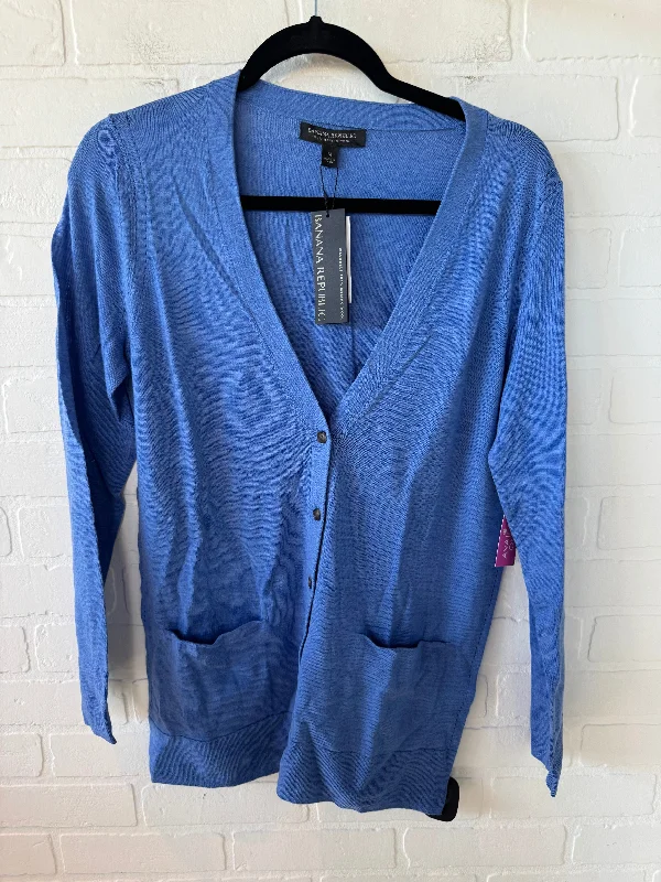 Men’s short-sleeve reef polos-Sweater Cardigan By Banana Republic In Blue, Size: M