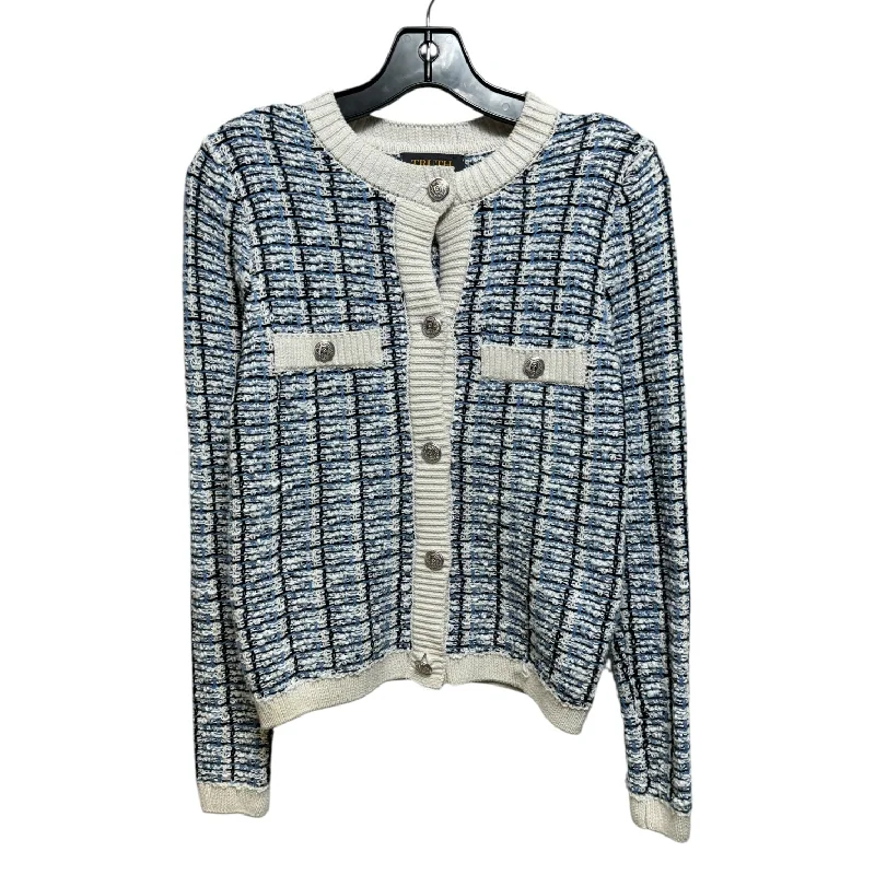 Men’s short-sleeve essential tees-Sweater Cardigan By Truth In Blue & Cream, Size: Xs