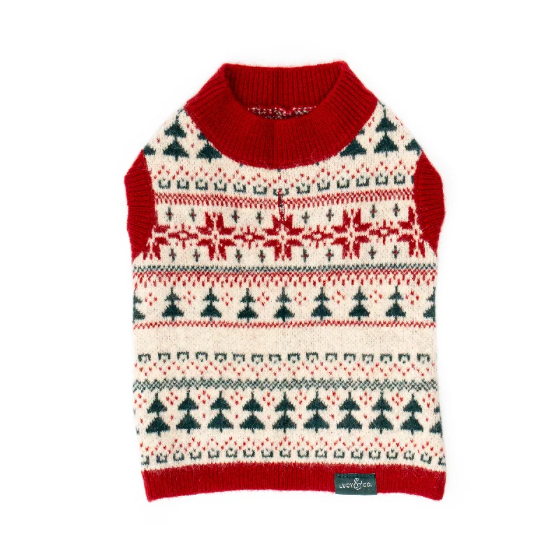 Men's pearl knit sweater-The Let it Snow Sweater