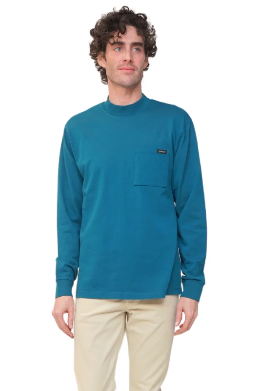 Men’s short-sleeve zenith shirts-Dekalb Mockneck Tee