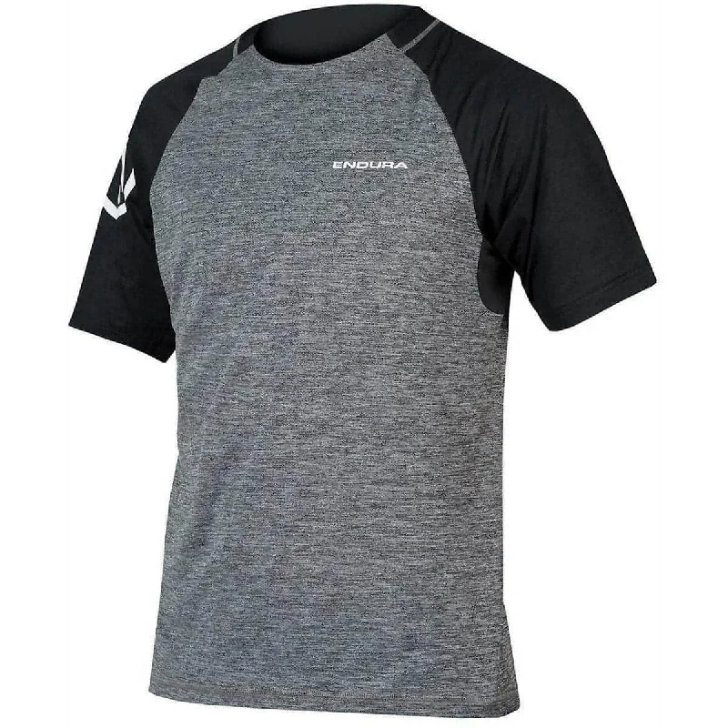 Men’s short-sleeve dote tops-Endura SingleTrack Short Sleeve Mens Cycling Jersey - Grey