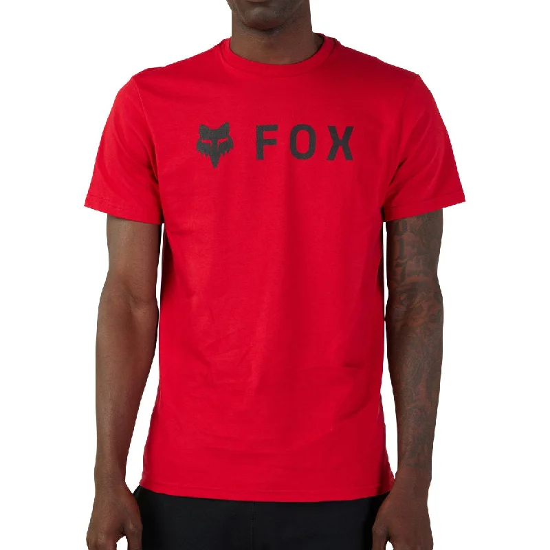 Men’s short-sleeve etch shirts-Fox Absolute Premium Short Sleeve Mens Cycling Jersey - Red