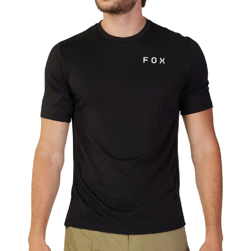 Men’s short-sleeve fizz polos-Fox Ranger Alyn DriRelease Short Sleeve Mens Cycling Jersey - Black