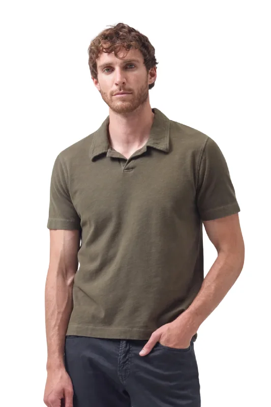 Men’s short-sleeve quest polos-Malachi Slub Polo in Seawater