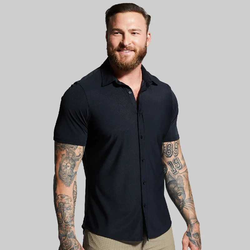 Men’s short-sleeve eave tees-Network Short Sleeve (Black)