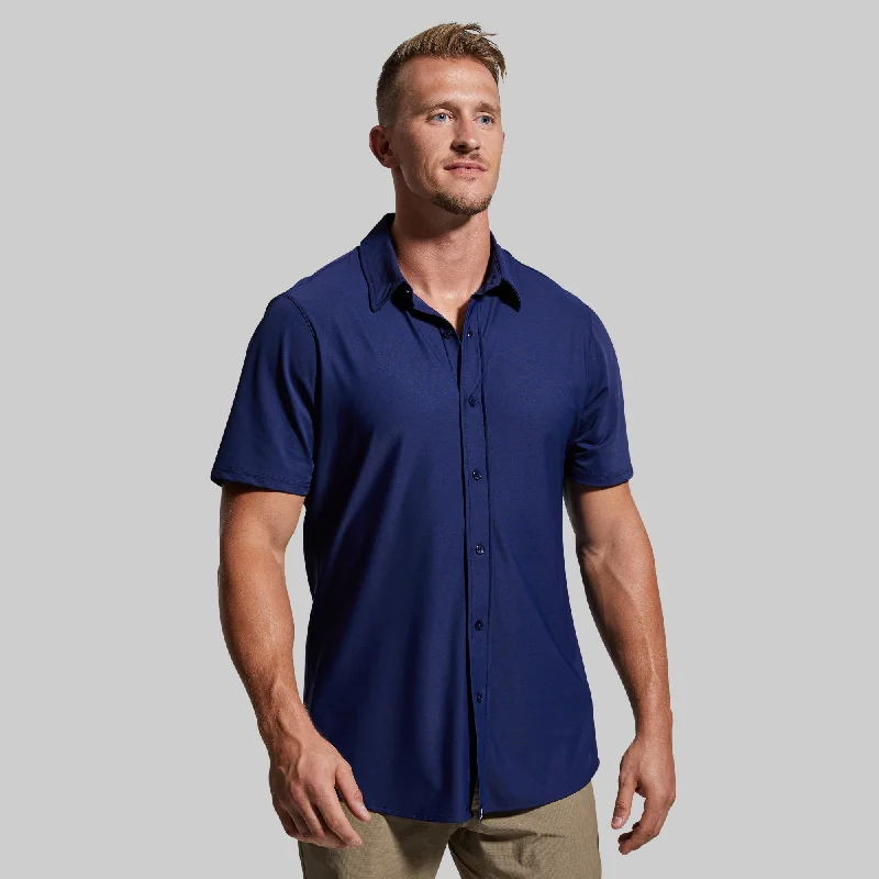 Men’s short-sleeve hark tops-Network Short Sleeve (Midnight Blue)