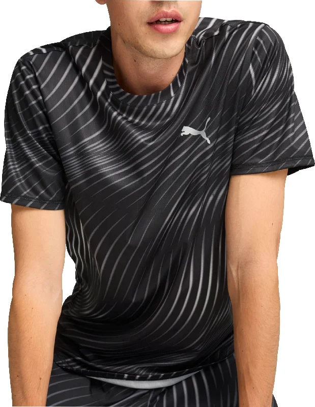 Men’s short-sleeve ultra polos-Puma Favourite Short Sleeve Mens Running Top - Black