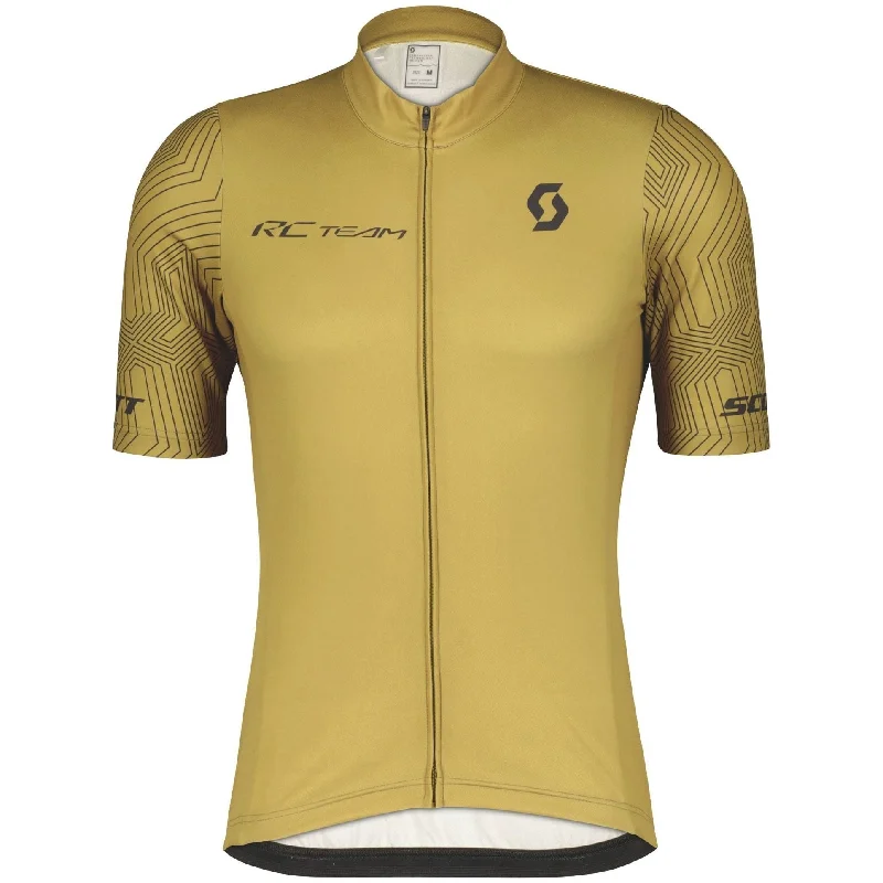 Men’s short-sleeve gage shirts-Scott RC Team 10 Short Sleeve Mens Cycling Jersey - Yellow