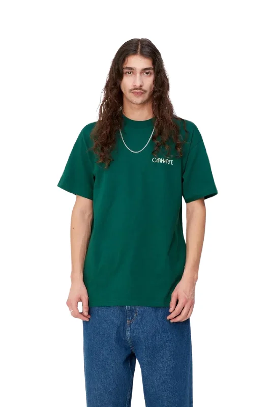 Men’s short-sleeve kohl tops-Short Sleeve Soil T-Shirt in Chervil