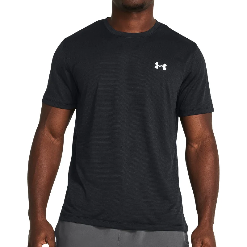 Men’s short-sleeve nautical tops-Under Armour Launch Short Sleeve Mens Running Top - Black