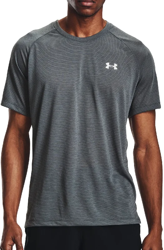 Men’s short-sleeve welt tees-Under Armour Streaker Short Sleeve Mens Running Top - Grey