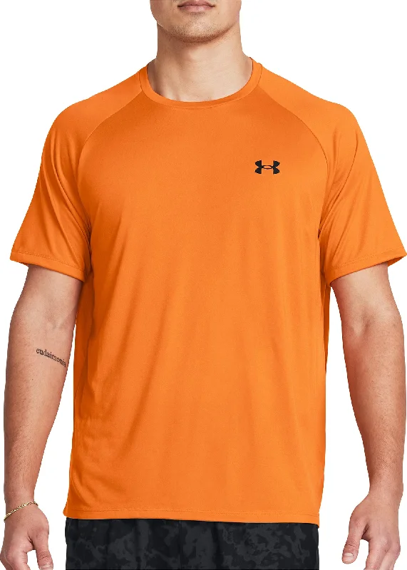 Men’s short-sleeve pelt polos-Under Armour Tech 2.0 Short Sleeve Mens Training Top - Orange