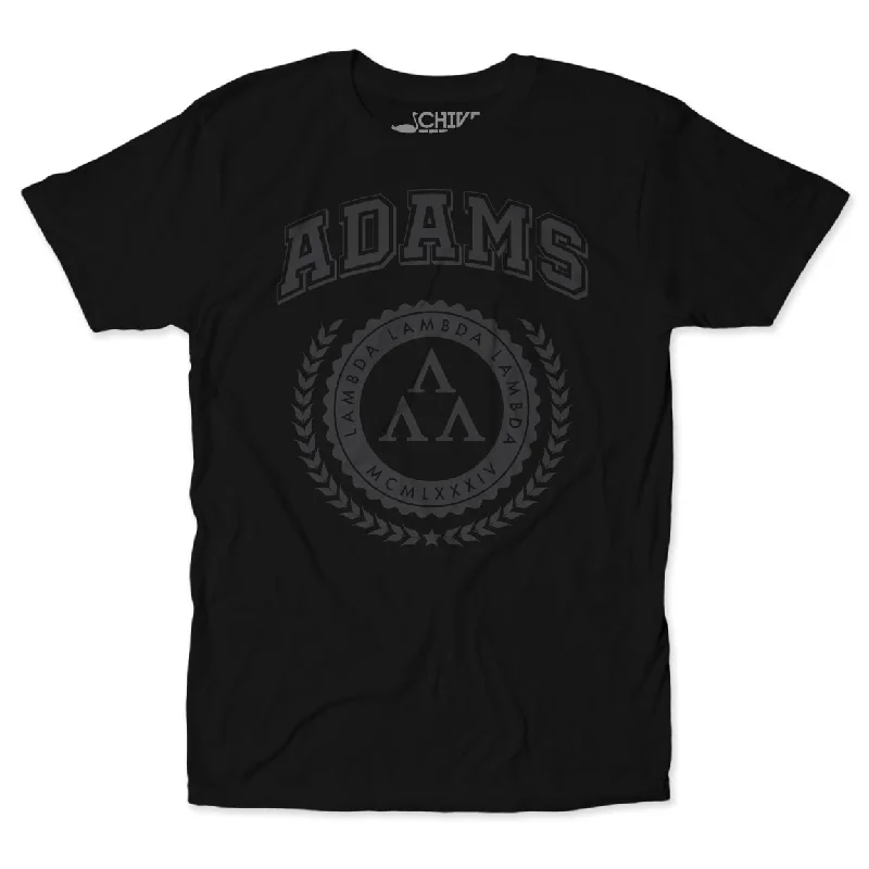 Men’s short-sleeve blended polos-Adams Blackout Unisex Tee