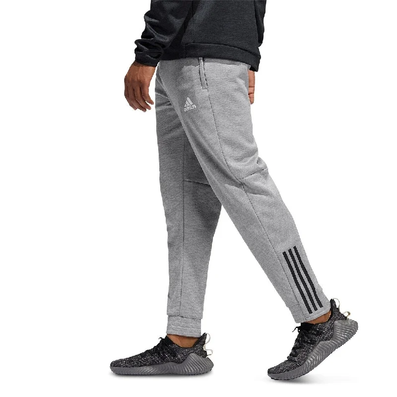 Men's warm winter corduroy pants-Adidas Men's Team Issue Fleece 3-Stripe Joggers Gray Size 2 Extra Large - 2XL