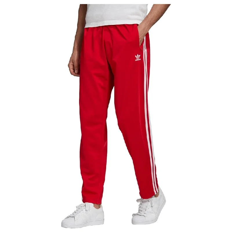 Men's balanced mid-rise pants-Adidas Men's Team Issue Fleece 3-Stripe Joggers Red Size 2 Extra Large - XX-Large