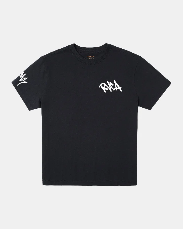 Men’s short-sleeve mist tops-Bedwin x Stash Tee - Black