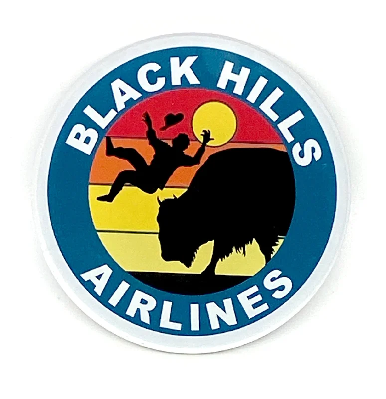 Men’s short-sleeve luxe tees-Black Hills Airlines Acrylic Magnet