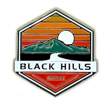 Men’s short-sleeve yowl tees-Black Hills Hexagon Magnet