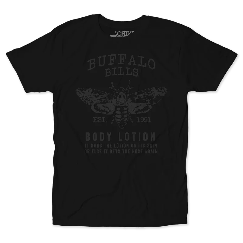 Men’s short-sleeve flow tees-Buffalo Bills Body Lotion Blackout Tee