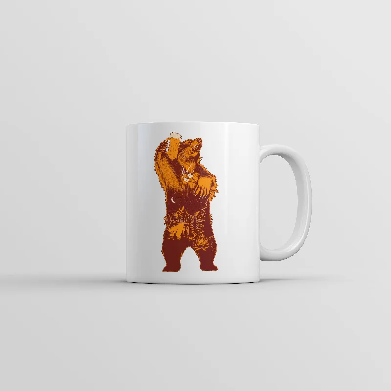 Men’s short-sleeve jolt tops-Camping Party Bear Mug Funny Outdoors Drinking Graphic Coffee Cup-11oz