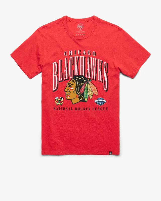 Men’s short-sleeve jolt tees-CHICAGO BLACKHAWKS CREASE '47 FRANKLIN TEE