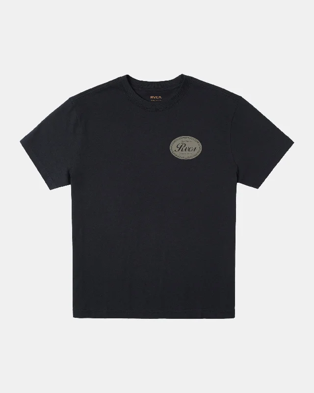 Men’s short-sleeve blended polos-Classic Seal Tee - Black