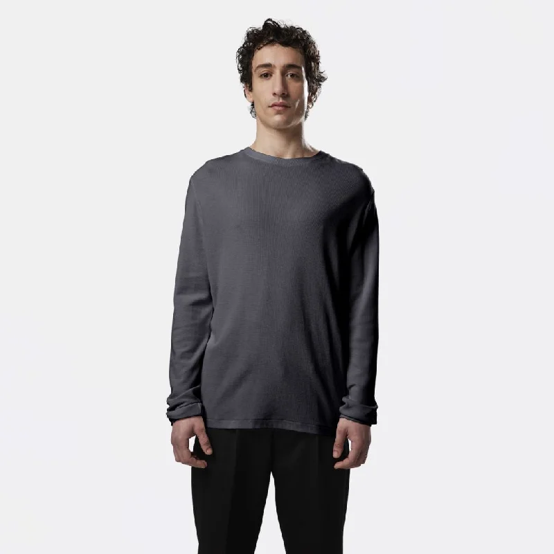 Men’s short-sleeve zest tops-Clive 3323 Long Sleeve Tee (Concrete)