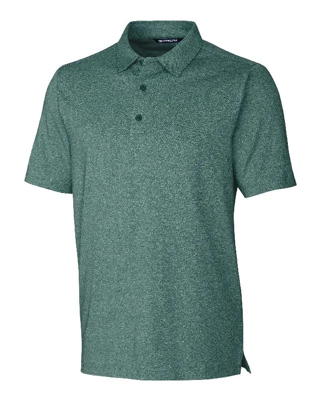 Men’s short-sleeve ombre shirts-Cutter & Buck Forge Heathered Stretch Mens Polo Shirt