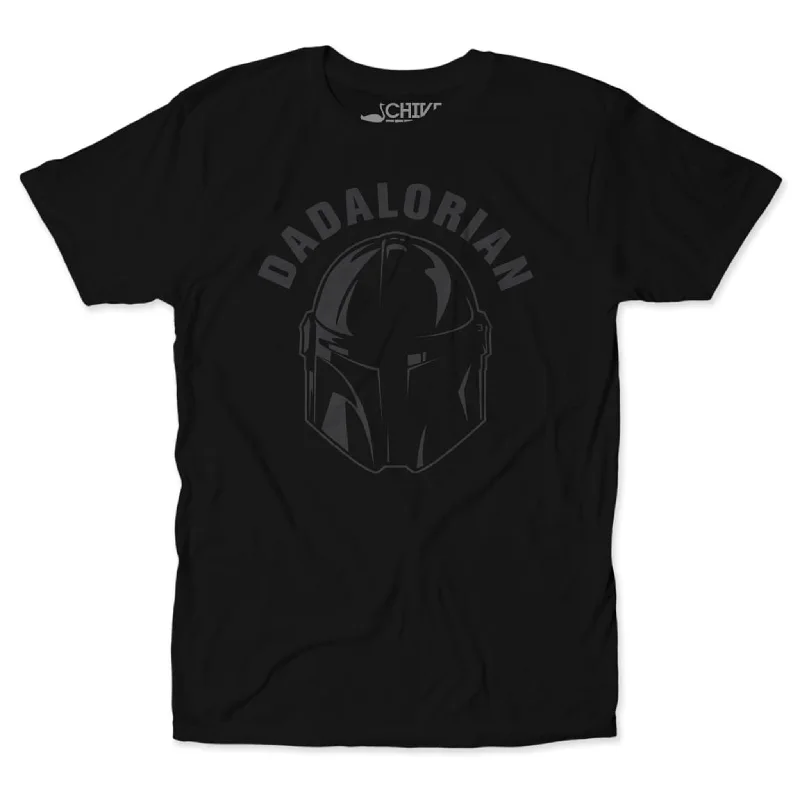 Men’s short-sleeve micro-pattern shirts-Dadalorian Blackout Tee