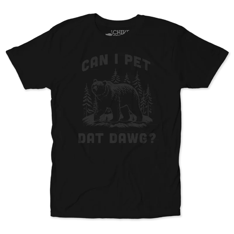 Men’s short-sleeve ridge shirts-Dat Dawg Blackout Tee