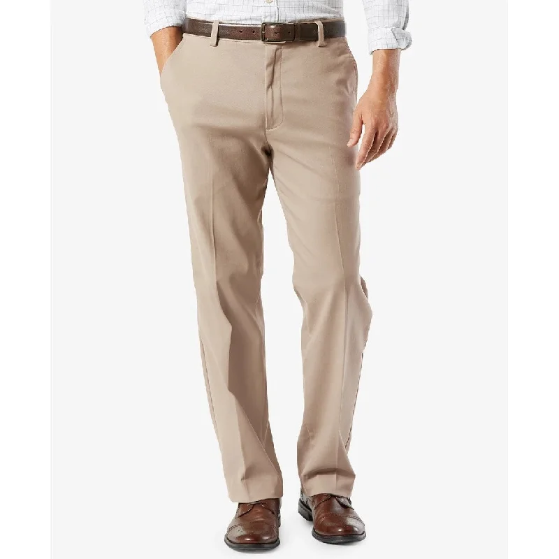 Men's crisp fall pants-Dockers Men's Easy Classic Fit Khaki Stretch Pants Beige Size 38X34