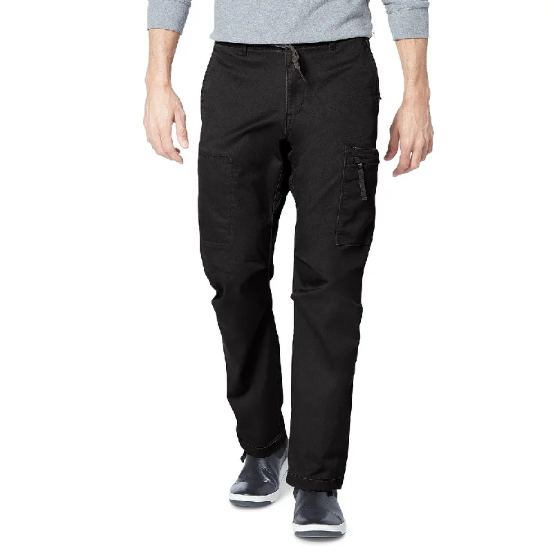 Men's intrepid explorer pants-Dockers Men's Straight-Fit Stretch Urban Twill Cargo Pants Black Size 36X32